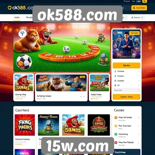 Interface e usabilidade do site ok588.com para usuários